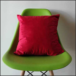 Cojin Velvet Rojo